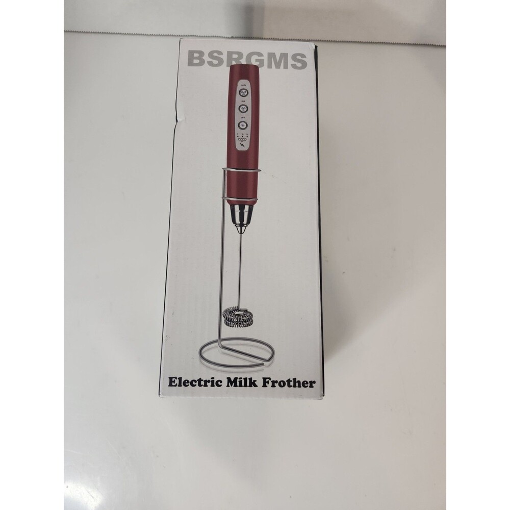 Milk Frother Handheld Rechargeable with Stand Frother Wand Drink Mixer